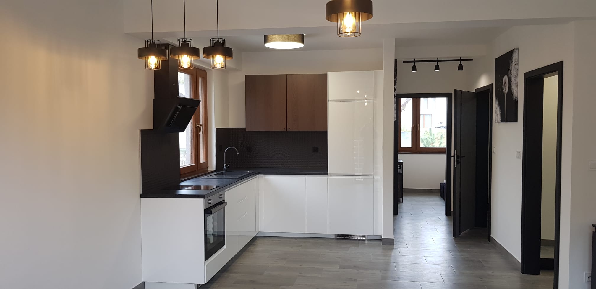 Kuchnia industrialna - stalowe akcenty - AiM Remonty Śląsk